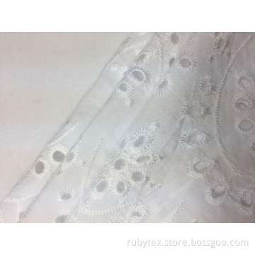 30s Rayon Challis Solid Embroidery Fabric